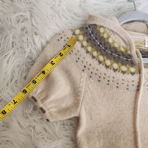 Vtg Y2K MOSSIMO Womens XS Lambs Wool Blend Knit Hooded Sweater NWT Deadstock - Picture 11 of 14